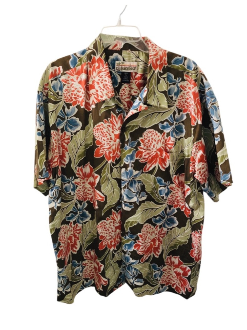 Rare Ltd 2003 Pataloha Ginger Blossom Floral Tropical Cotton Collectors Shirt XL